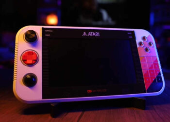 Atari teases handheld sport system with a trackball and a numpad