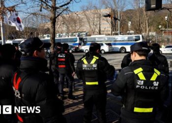 Officers droop arrest of president Yoon Suk Yeol