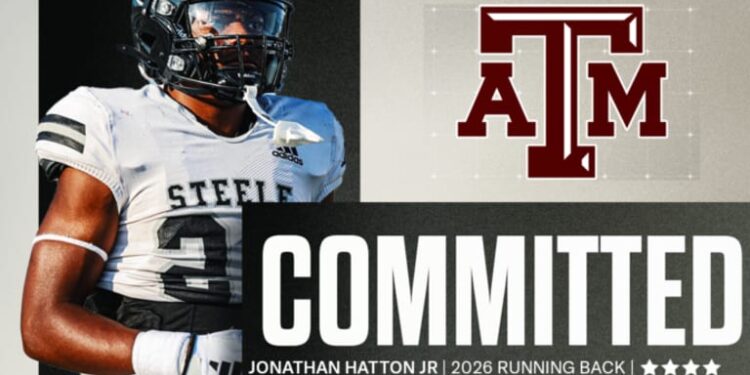Texas A&M Aggies win out for four-star RB Jonathan Hatton Jr.