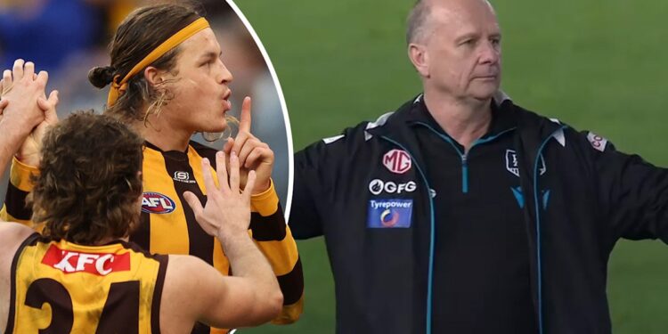 Hawthorn star Jack Ginnivan hints at celebration towards Port Adelaide