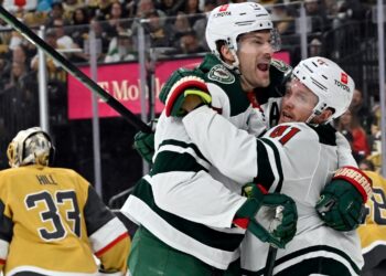 Kaprizov nets three factors, Wild beat Golden Knights to tie collection 1-1
