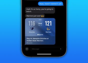 iMessage now integrates Apple Sports activities app for real-time rating sharing