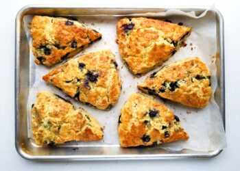 Straightforward Blueberry Scones (With Frozen Blueberries)