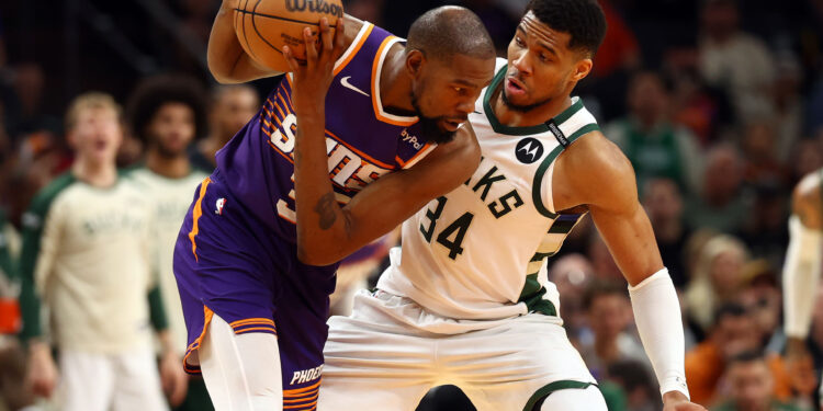 Proposed blockbuster deal for Giannis Antetokounmpo in Houston sees Kevin Durant pair up with Anthony Davis in remaining transfer 