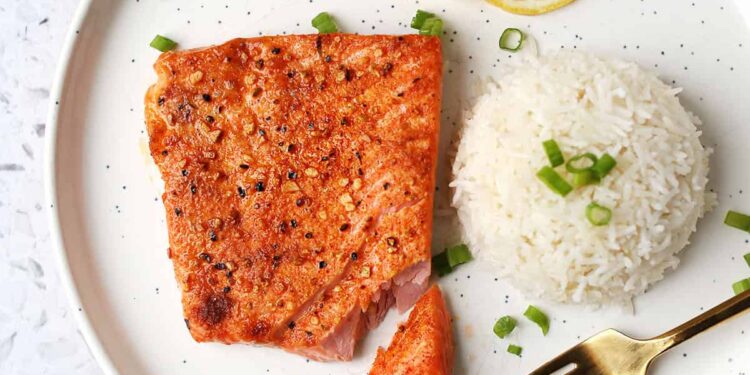 Air Fryer Salmon – A Stunning Mess