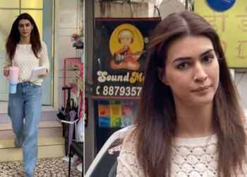 PHOTOS: Kriti Sanon snapped put up a salon session in Mumbai