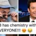 Jimmy Fallon And Jonathan Bailey Virtually Kiss