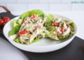 Avocado Rooster Lettuce Wraps With Herbed Yogurt Sauce