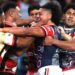 Roosters destroy Dolphins however Woolf howls over melee sin bins, Canine devour Warriors, Dragons shock Sharks