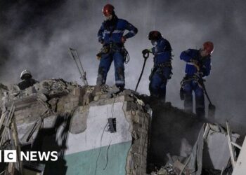 European leaders outraged after Russian strikes kill 23 and harm EU’s HQ