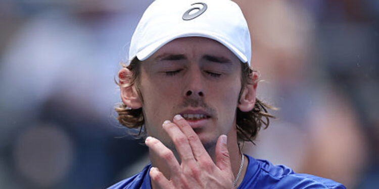 Alex de Minaur eradicated as grand slam quarter-final curse continues towards Felix Auger-Aliassime