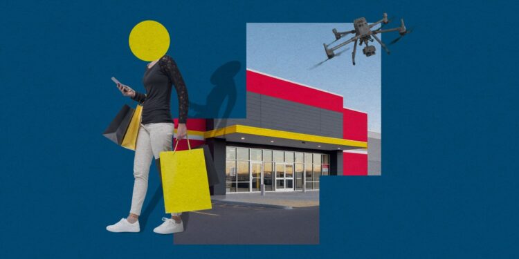 Shoplifters might quickly be chased down by drones