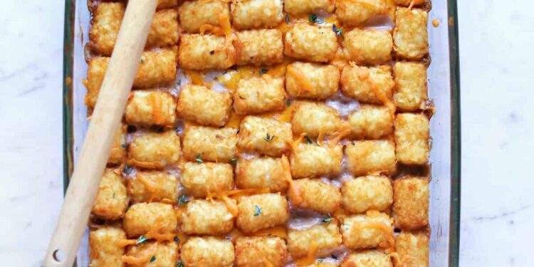 Tater Tot Casserole – A Stunning Mess