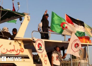 Activists say Gaza flotilla circled by Israeli warship