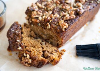 Maple Glazed Pumpkin Bread (With Almond Flour)