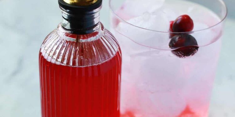 Cranberry Syrup – A Stunning Mess