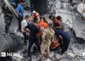 Israeli strikes in Gaza kill 50, rescuers say, after Hamas accused of killing Israeli soldier