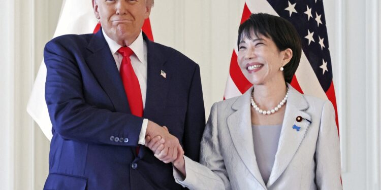 Trump praises Japan’s new prime minister throughout go to : NPR