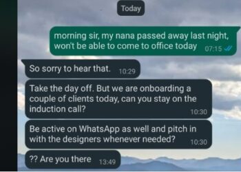 ‘Are you able to be on the decision?’: Viral put up sparks anger over Indian managers treating grief as simply one other workday