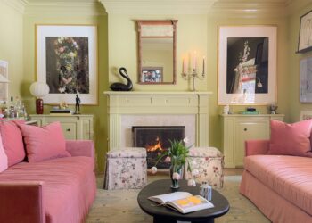 2 Pink Sofas, 1 Big Piece of Artwork, and Every part Else I Modified in Our Household Room | Wit & Delight