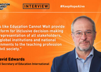 Training Can not Wait Interviews Dr. David Edwards, Normal Secretary of Training Worldwide — World Points